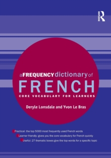 Image for A Frequency Dictionary of French : Core Vocabulary for Learners