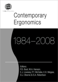 Image for Contemporary Ergonomics 1984-2008