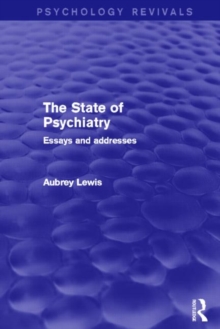 State of Psychiatry (Psychology Revivals)