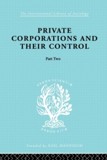 Private Corporations and their Control