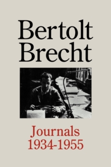 Image for Bertolt Brecht : Journals 1934 - 1955
