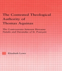 Contested Theological Authority of Thomas Aquinas