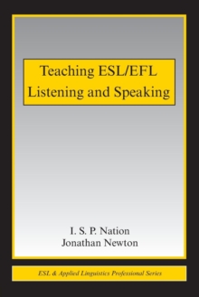 Image for Teaching ESL/EFL listening and speaking