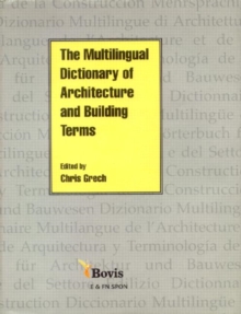 Image for Multilingual Dictionary of Architecture and Building Terms