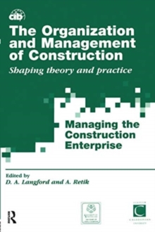 Image for Organization and management of construction