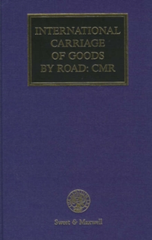 Image for International Carriage of Goods by Road: CMR
