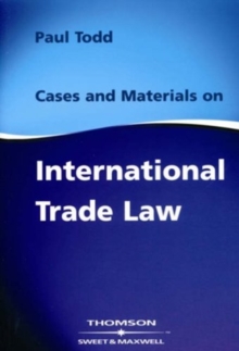 Image for Cases and materials on international trade law
