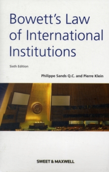 Image for Bowett's Law of International Institutions