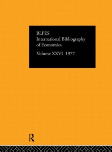 Image for IBSS: Economics: 1977 Volume 26