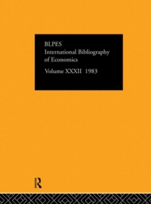 Image for IBSS: Economics: 1983 Volume 32
