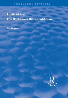 Image for South Africa: the battle over the constitution