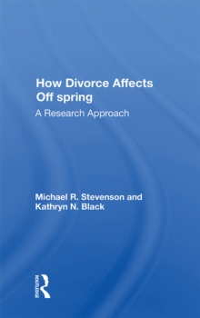 Image for How Divorce Affects Offspring: A Research Approach