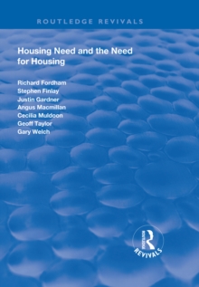 Image for Housing need and the need for housing