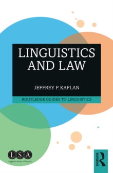 Image for Linguistics and law