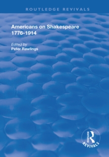 Image for Americans on Shakespeare, 1776-1914