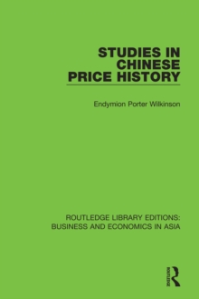 Image for Studies in Chinese price history