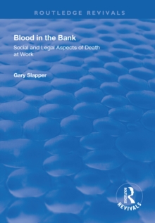 Image for Blood in the Bank: Social and Legal Aspects of Death at Work