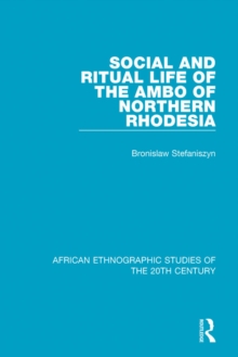 Image for Social and ritual life of the Ambo of Northern Rhodesia