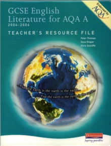 Image for GCSE English literature for AQA A, 2004-2006: Teacher's resource file