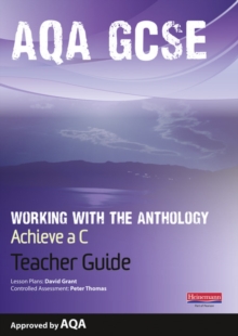 Image for AQA Working with the Anthology Teacher Guide: Aim for a C