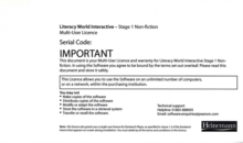 Image for Literacy World Interactive Stage 1 Non-Fiction Multi User Pack Version 2 Framework