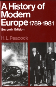 Image for A history of modern Europe, 1789-1981