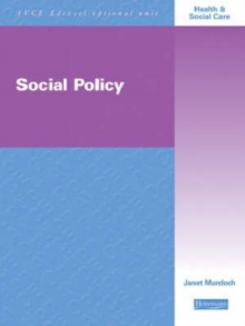 Image for AVCE Edexcel Optional Unit : Social Policy
