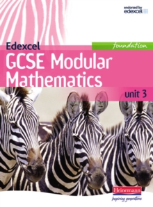 Image for Edexcel GCSE Modular Mathematics Foundation Unit 3