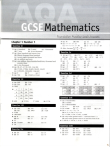 Image for AQA GSCE MATHEMATICS PRACTICE BK ANSWERS