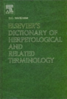 Image for Elsevier's dictionary of herpetological and related terminology
