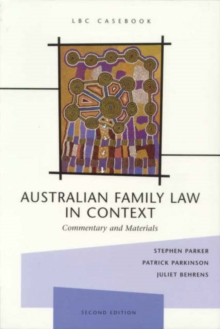 Image for Australian Family Law in Context: Commentary and Materials