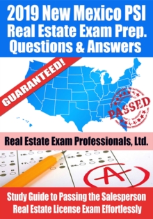 Image for 2019 New Mexico PSI Real Estate Exam Prep Questions, Answers & Explanations: Study Guide to Passing the Salesperson Real Estate License Exam Effortlessly