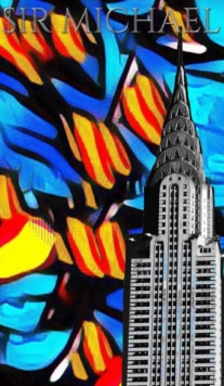 Image for Iconic Chrysler Building New York City Sir Michael Huhn pop art Drawing Journal : Iconic Chrysler Building New York City Sir Michael Huhn pop art Drawing Journal