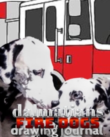 Image for Dalmatian fire dogs children's and adults coloring book creative journal