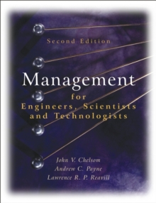 Image for Management for engineers, scientists and technologists