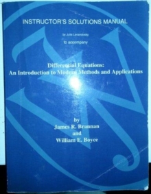 Image for Differential Equations : An Introduction to Modern Methods and Applications