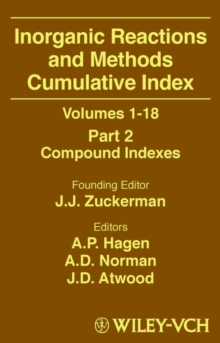 Image for Inorganic reactions and methods cumulative index: volumes 1-18. (Compound indexes)