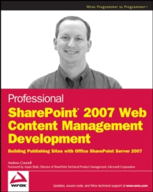 Image for Professional SharePoint 2007 Web Content Management Development