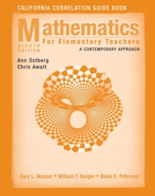 Image for Mathematics for Elementary Teachers, California Correlation Guide Book