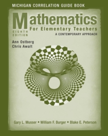 Image for Mathematics for Elementary Teachers, Michigan Correlation Guide Book : A Contemporary Approach
