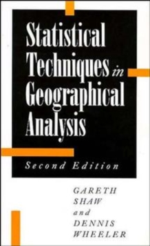 Image for Statistical Techniques in Geographical Analysis