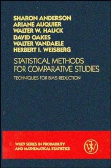 Image for Statistical methods for comparative studies: techniques for bias reduction