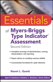 Image for Essentials of Myers-Briggs type indicator assessment