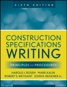 Image for Construction specifications writing  : principles and procedures