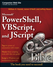 Image for Microsoft PowerShell, VBScript and JScript Bible