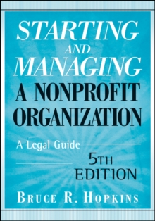 Image for Starting and managing a nonprofit organization  : a legal guide