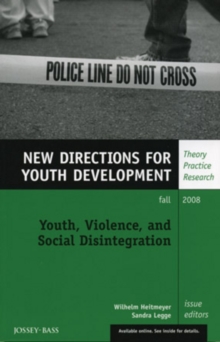 Image for Youth, Violence, and Social Disintegration
