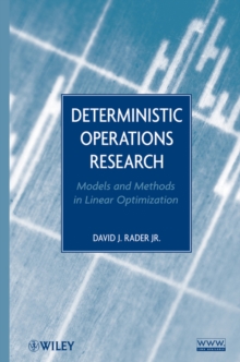 Image for Deterministic operations research  : models and methods in linear optimization