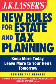 Image for JK Lasser's New Rules for Estate and Tax Planning