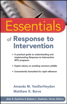 Image for Essentials of Response to Intervention